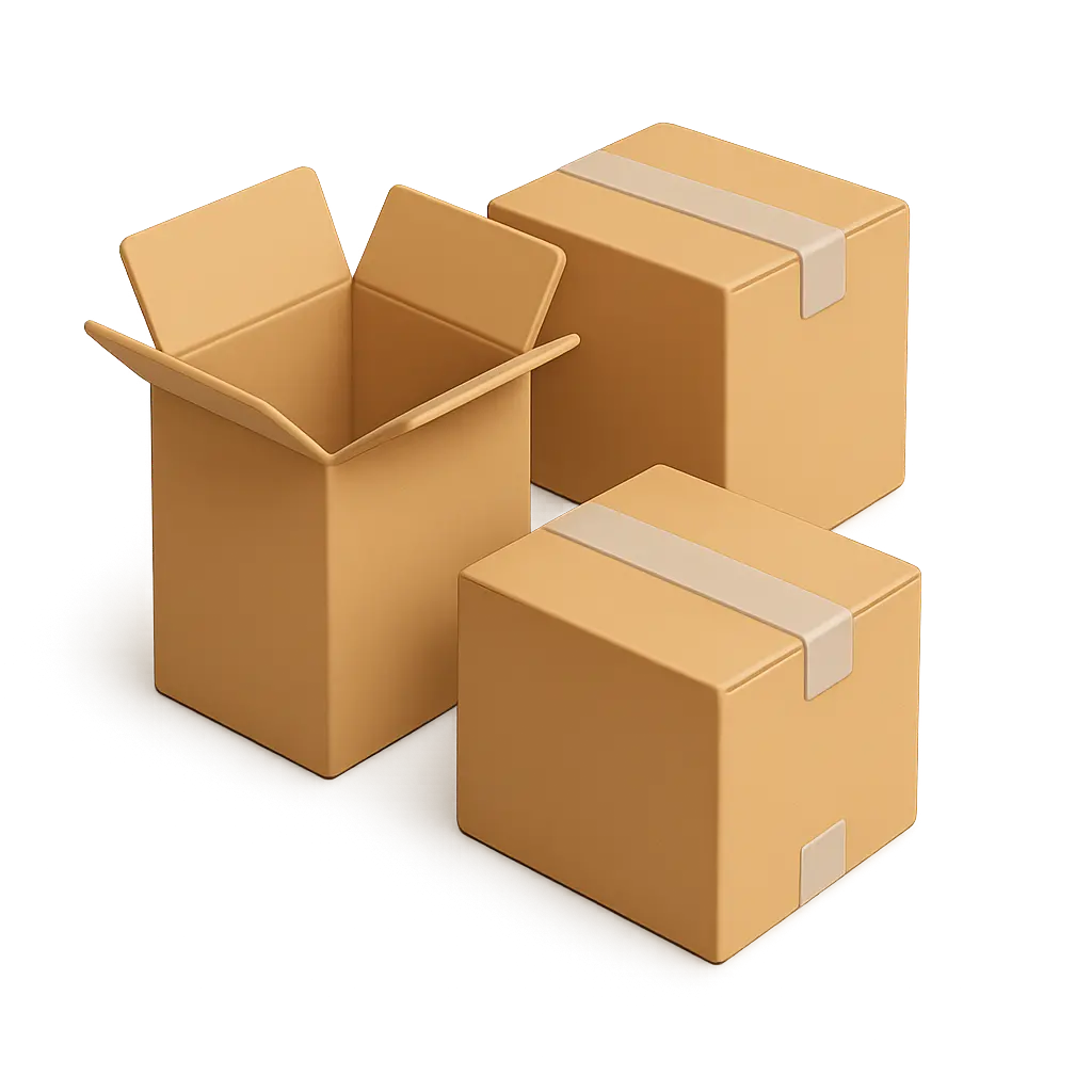 Cajas de Solapas. Tipo B o Americana