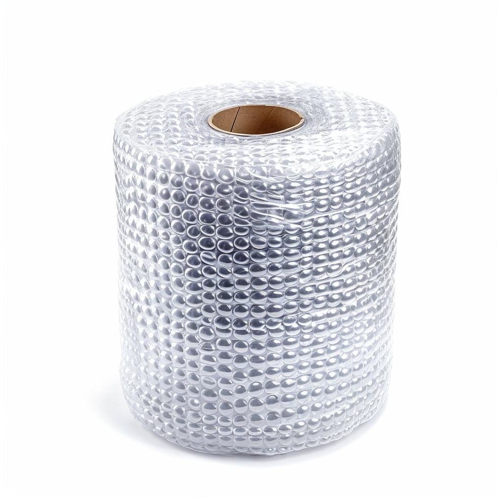 Plástico de burbujas en rollo 60 cm x 150 m, alta presión con mayor amortiguación para embalaje y envíos de objetos frágiles.