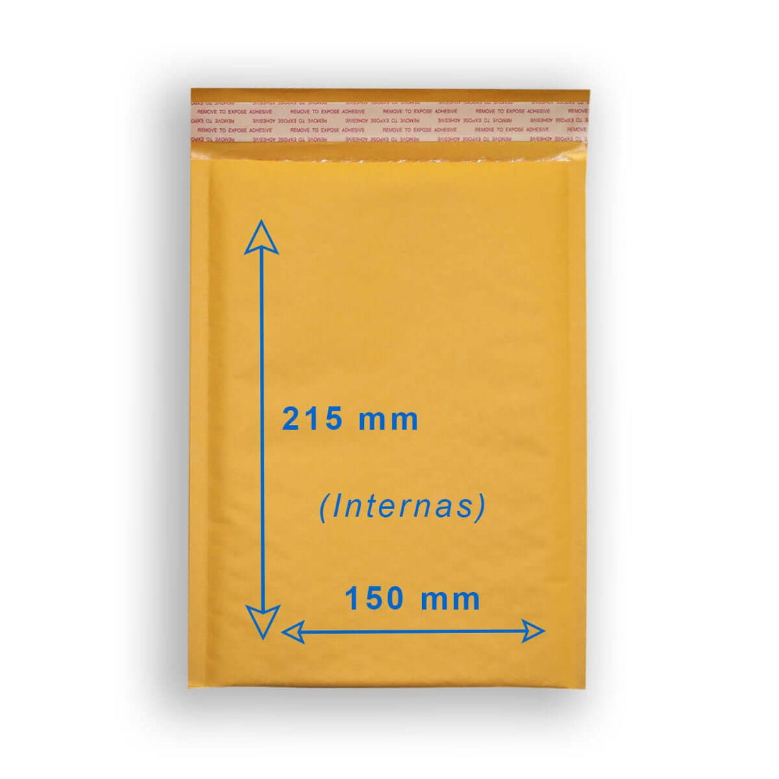 Sobre acolchado pequeño DIN A5 150x215 mm interior, ideal para envíos protegidos de documentación o de objetos planos y frágiles.