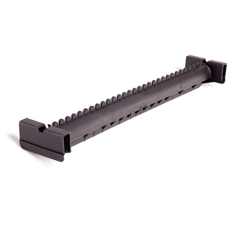 Barra perchero ranurado de 50 cm para colgar ropa en cajas armario de cartón, ideal para colgar ropa en mudanzas, trasteros y almacenaje. (se requiere caja de armario de cartón)