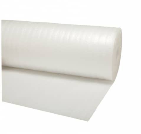 Foam en rollo de 2 mm, medidas 50 cm x 10 m, fabricado en espuma de polietileno para embalaje y protección.