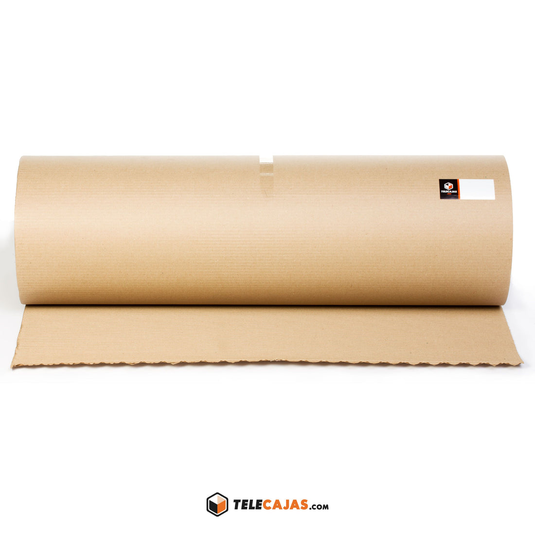 TELECAJAS | Rollo 90 cm x 25 m Cartón Ondulado Resitente | Rollo Kraft Reforzado Ecológico | Protección en Pintura y Mudanzas - TELECAJAS