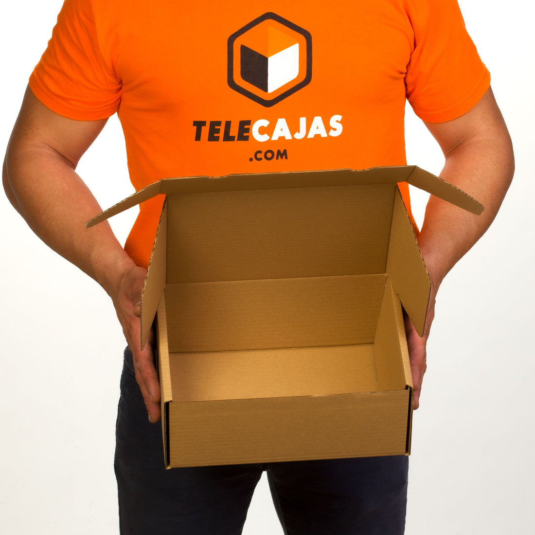 TELECAJAS | 30x20x12 cm - Caja Automontable Robusta | Cartón Marrón Kraft - Ideal Folio A4 | Pack de 25 cajas - TELECAJAS