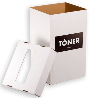 Caja para Tóner de Reciclar. Tapa Automontable (40x35x65 cms)