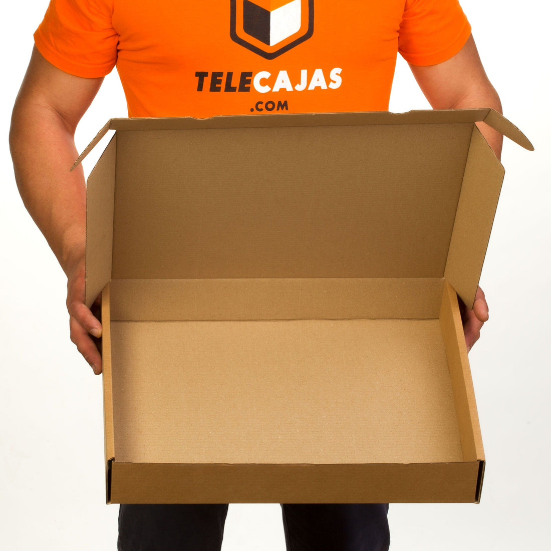 TELECAJAS | 45x35x7 cm | Caja Postal Automontable Cartón Robusto | Pack de 25 cajas - TELECAJAS