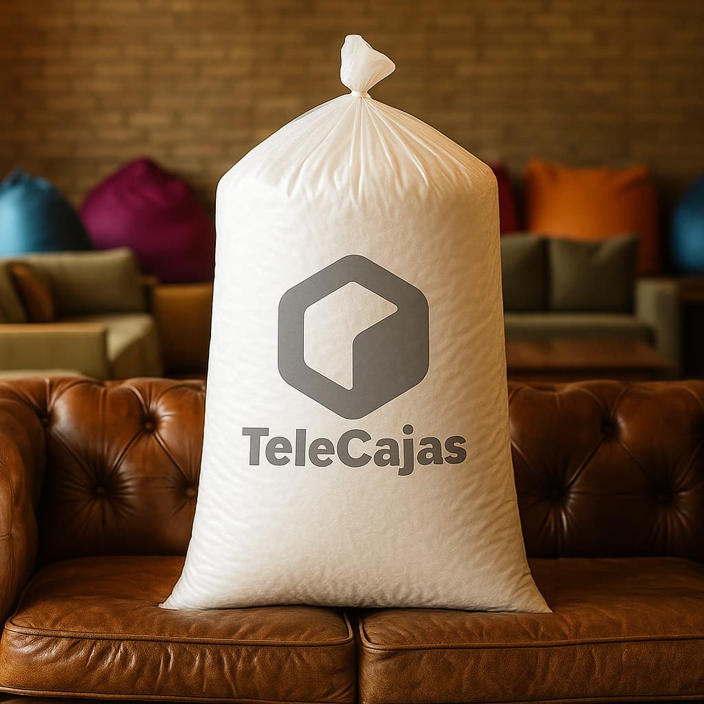 Saco para relleno de sofás cojines puff de telecajas