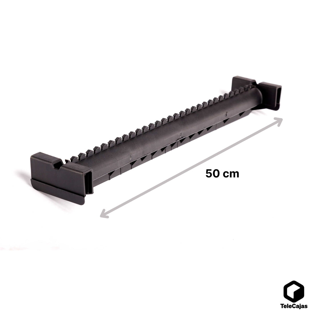 Barra perchero ranurado de 50 cm para colgar ropa en cajas armario de cartón, ideal para colgar ropa en mudanzas, trasteros y almacenaje. (se requiere caja de armario de cartón)