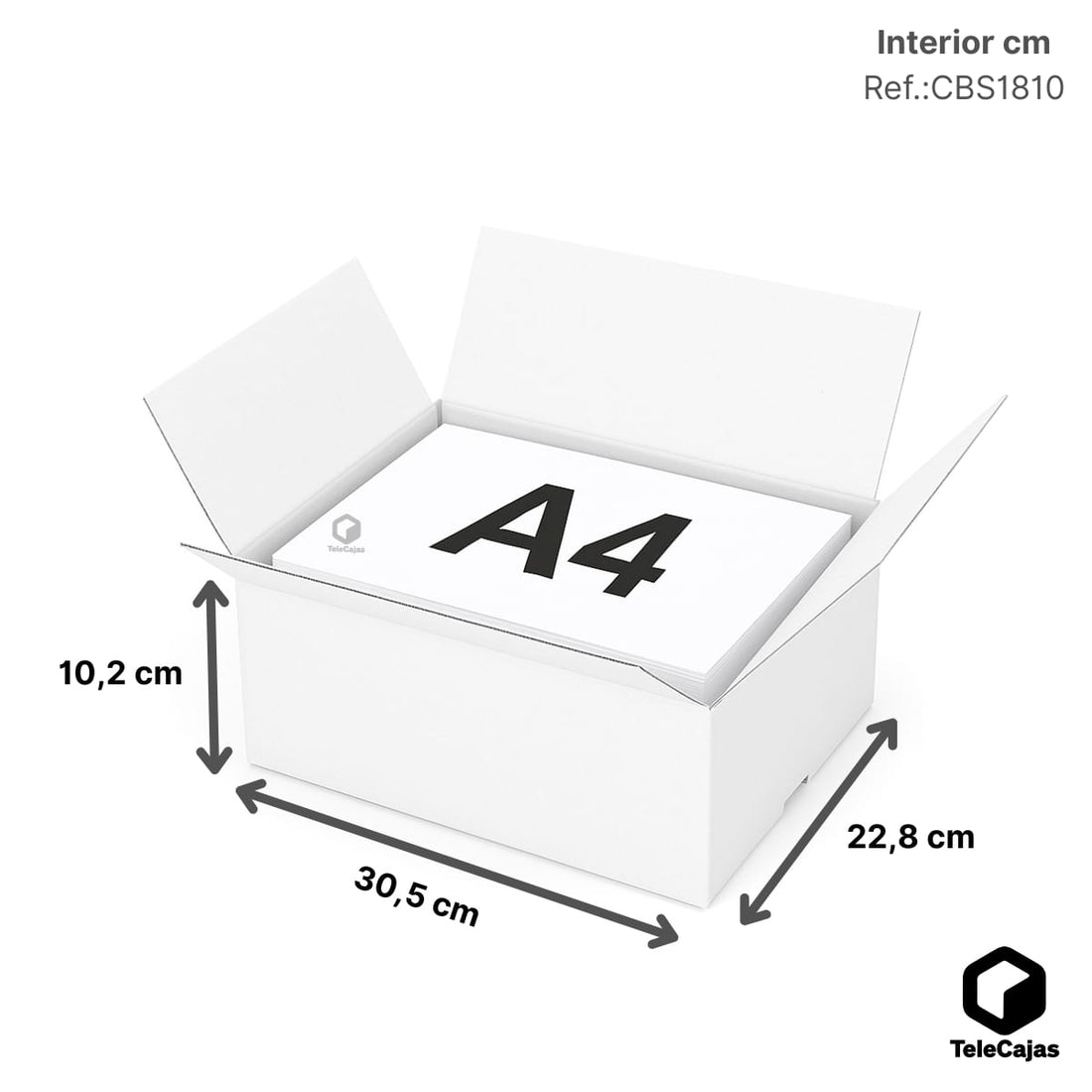 Caja de embalaje blanca interior y exterior muy robusta de canal simple reforzada, fabricada en cartón resistente. Medidas interiores: largo 30,5 cm, ancho 22,8 cm y alto 10,2 cm. Perfecta para packaging ecológico, envíos por mensajería o almacenamiento doméstico. Solución versátil para tiendas online y uso industrial ligero.