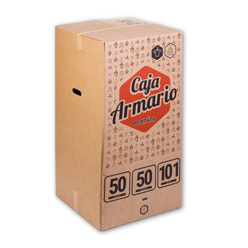 Portable Foldable Wardrobe Box 50x50x101 cm | Ideal for Moving, Storage or Travel | Easy Assembly Includes Hanging Rod and Adhesive Tape as a Gift