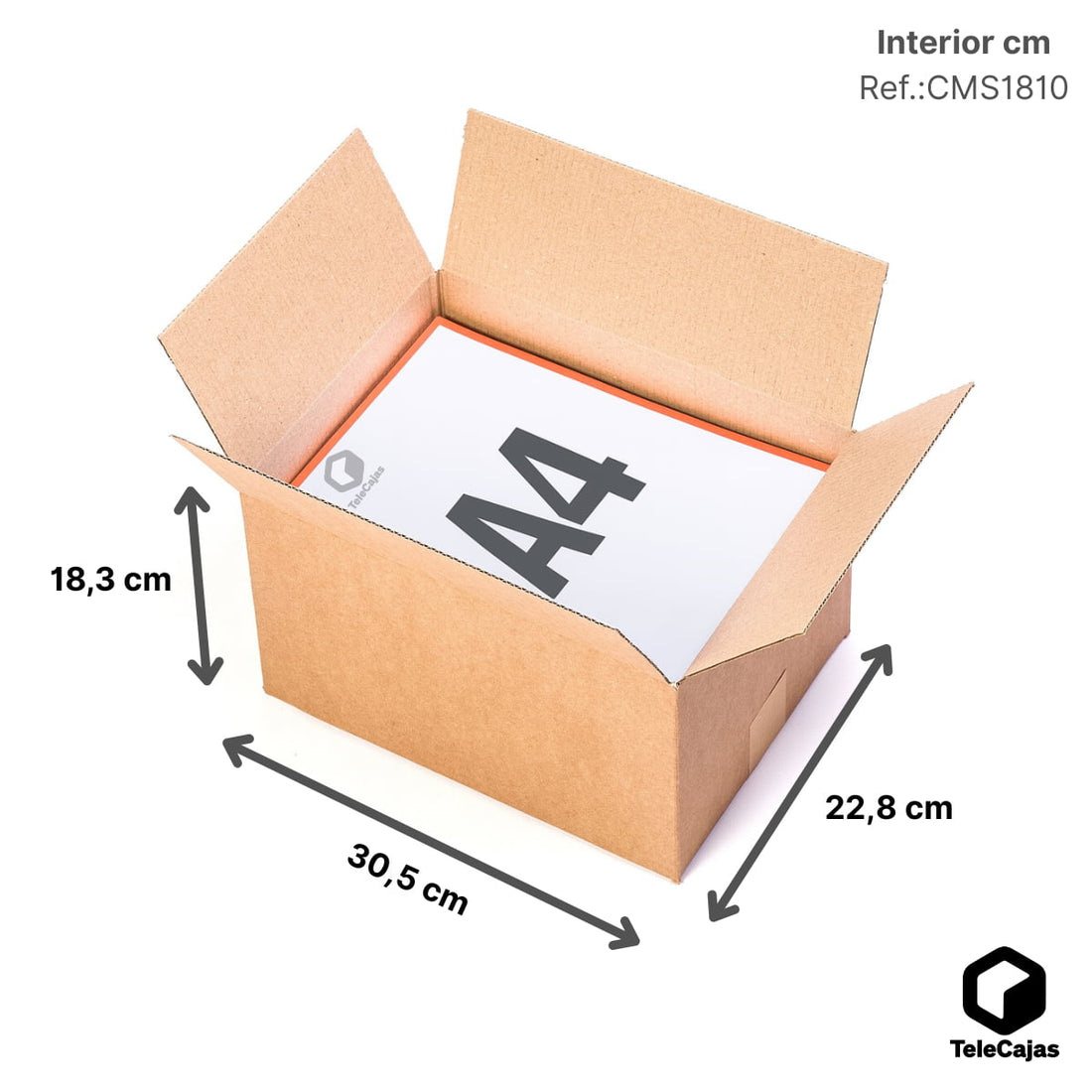 Caja de embalaje muy robusta de canal simple reforzada, fabricada en cartón resistente. Medidas interiores: largo 30,5 cm, ancho 22,8 cm y alto 18,3 cm. Perfecta para packaging ecológico, envíos por mensajería o almacenamiento doméstico. Solución versátil para tiendas online y uso industrial ligero.