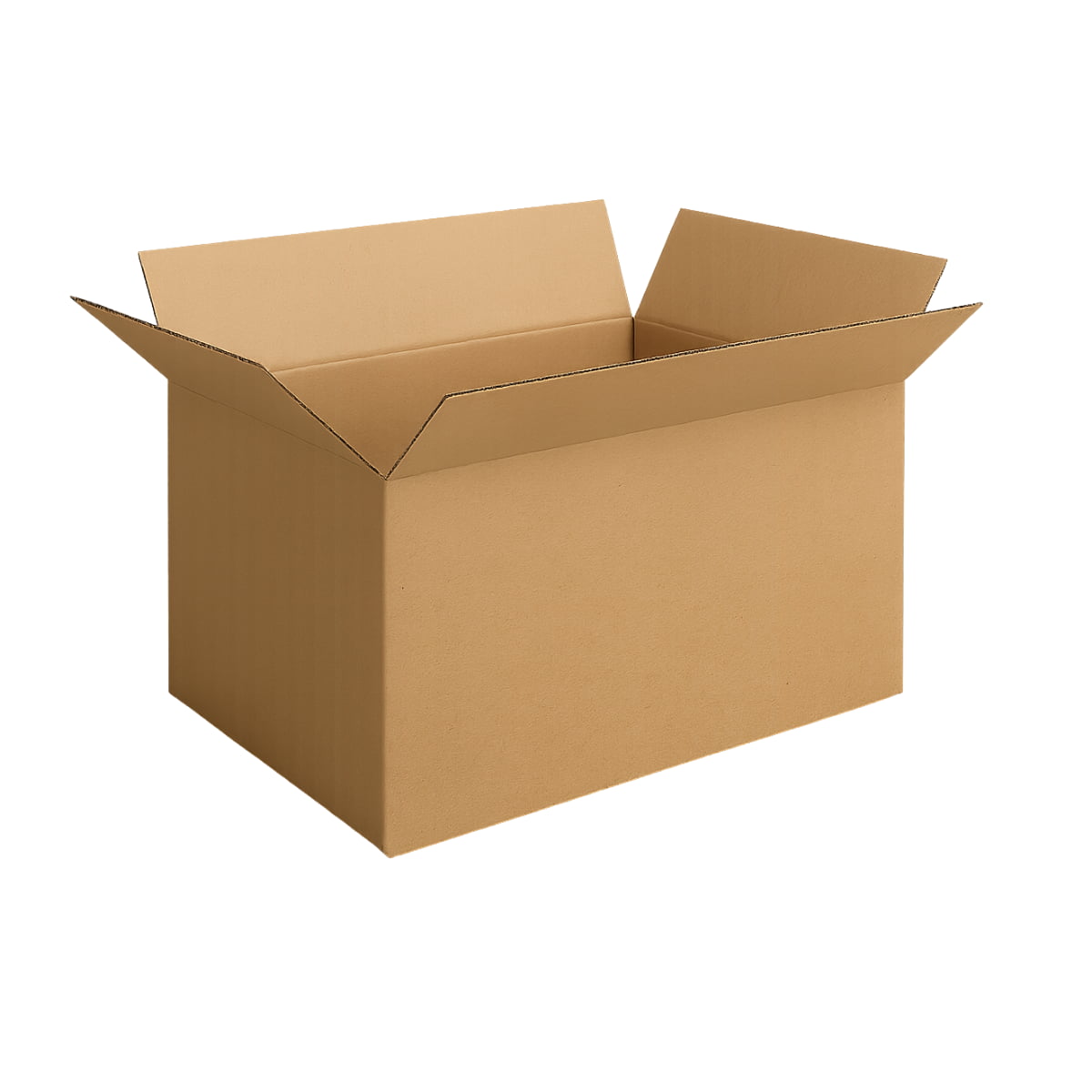 Caja de cartón marrón canal simple 48x36
x39,2 cm, resistente para embalaje, mudanzas o almacenaje profesional.