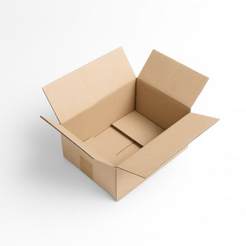 41x32x13 cm Brown DOUBLE WAVE Cardboard Box with Flaps for Shipping and Storage
