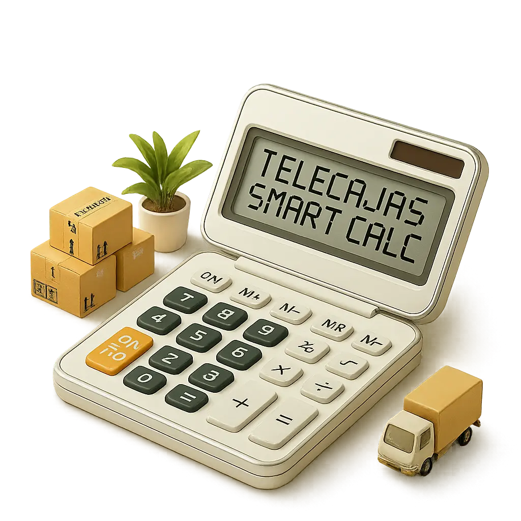 Calculadora de Cajas Mudanza Smart TeleCajas