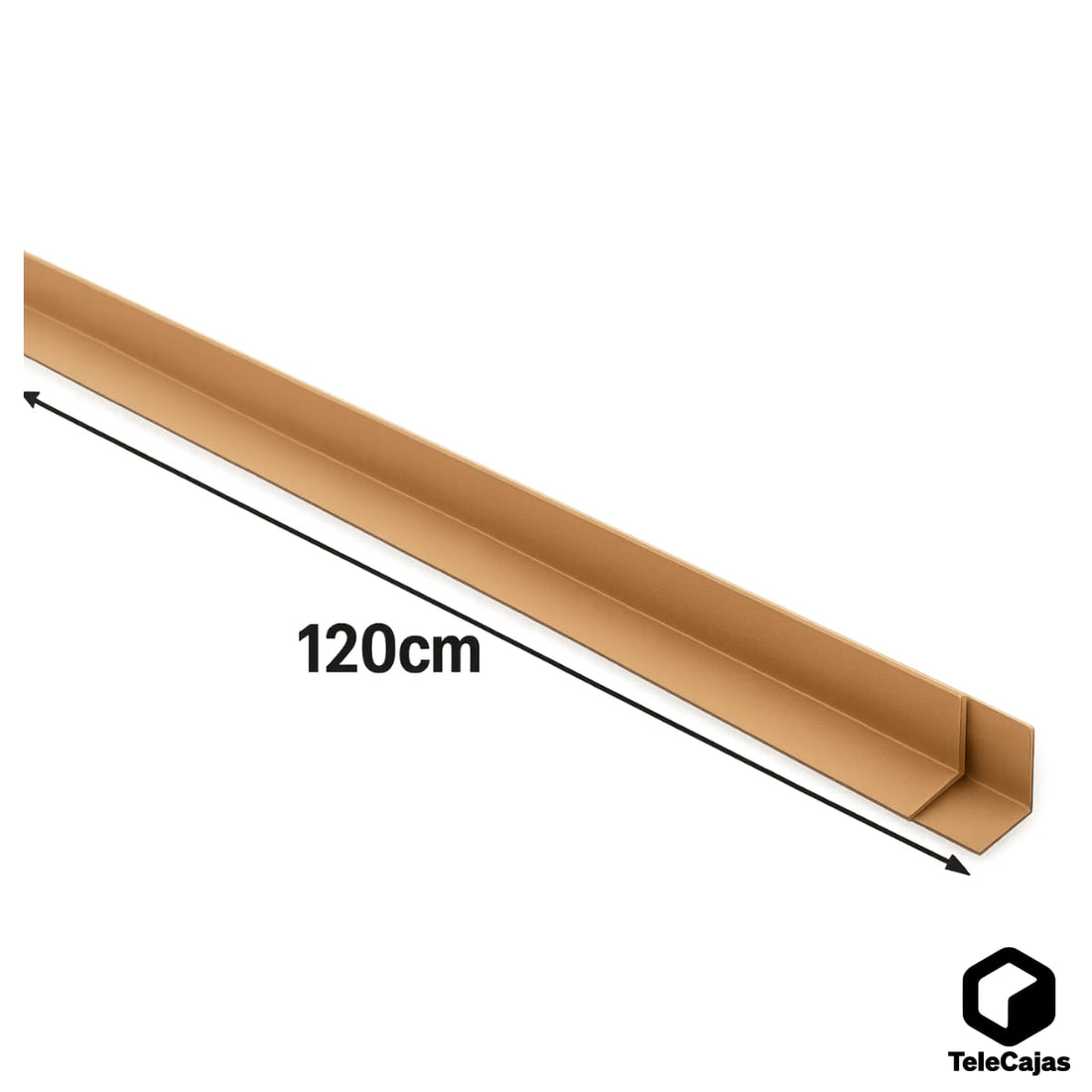 Cantonera Muy Robusta de cartón compacto en forma de esquina, diseñada para reforzar y proteger los bordes de los palets durante el transporte o almacenaje. Ideal para asegurar cargas y evitar daños en esquinas en entornos logísticos con pallets. Este packaging ecológico está fabricado en cartón reciclado, siendo una solución sostenible y eficiente para empresas que buscan mejorar su protección con materiales resistentes. 