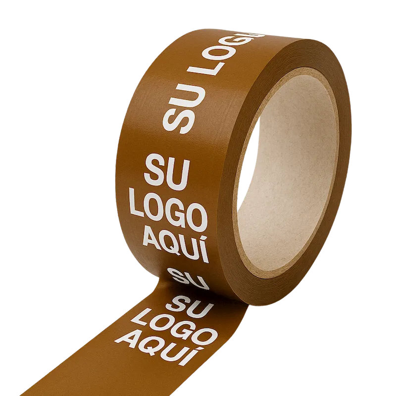 Cinta Adhesiva Personalizada con tu logo. Varias longitudes y tintas a elegir | Alto Adhesivo | Cliché y Dibujos Gratis