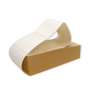 Paquete de etiquetas térmicas adhesivas 10x15 cm en formato ZigZag. Perfectas para impresoras térmicas, envíos ecommerce, logística y embalaje profesional.