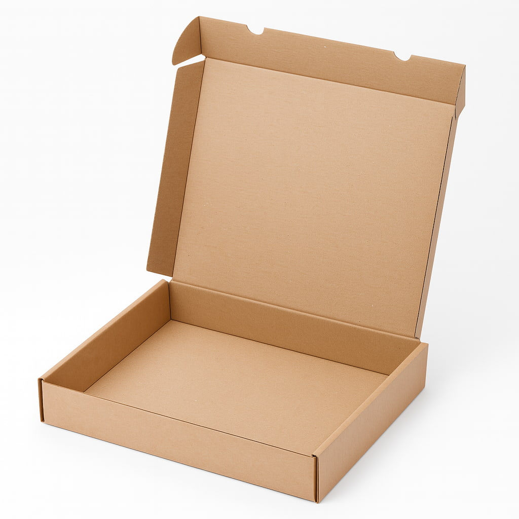 Caja Postal 43x35x7 cm | Automontable con Tapa Robusta | Anónima Cartón Marrón Kraft