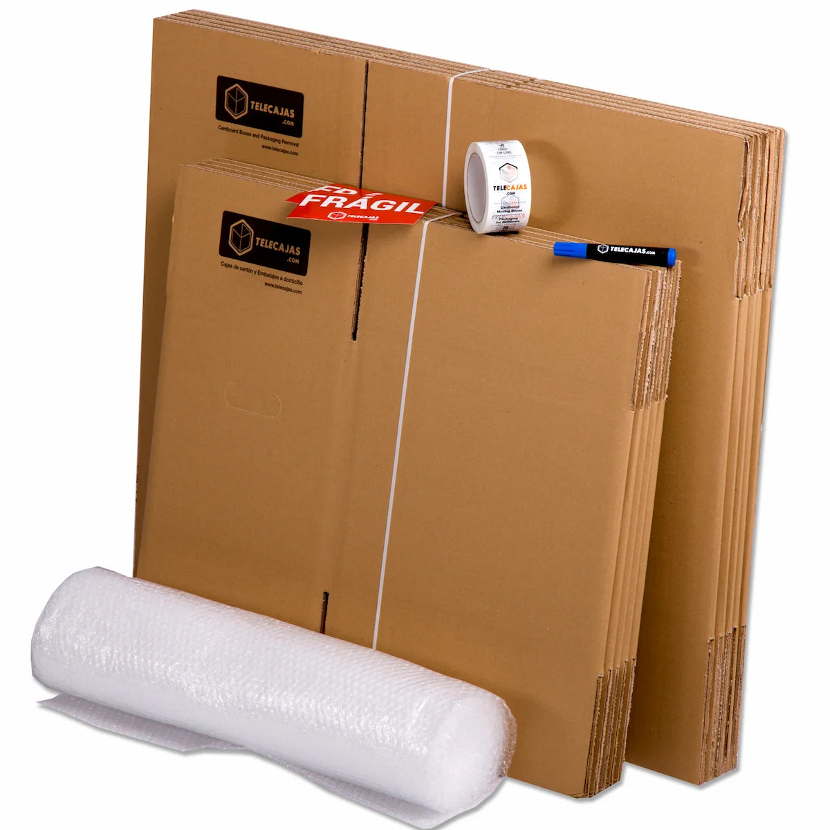 Basic Box Packing TELEBOXES | Basic Pack Moving Packaging Boxes - Students or Travelers ...