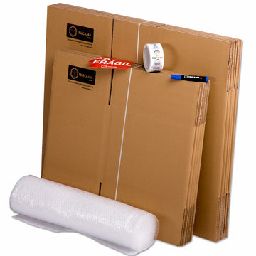 TELEBOXES | Basic Moving Pack - Travelers or Students Apartment (1 room) | Includes boxes and all necessary packaging