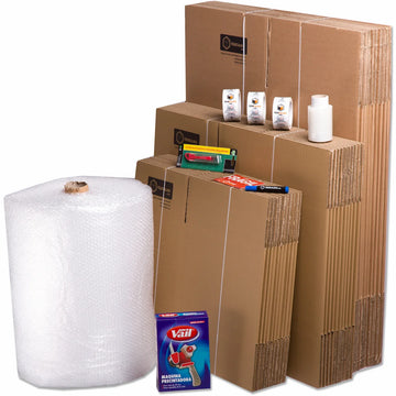 Pack cajas embalaje mudanzas parejas casa mediana