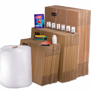 Pack Mudanza Familiar para viviendas de 3 o más habitaciones, incluye cajas de cartón y embalaje completo para familias.