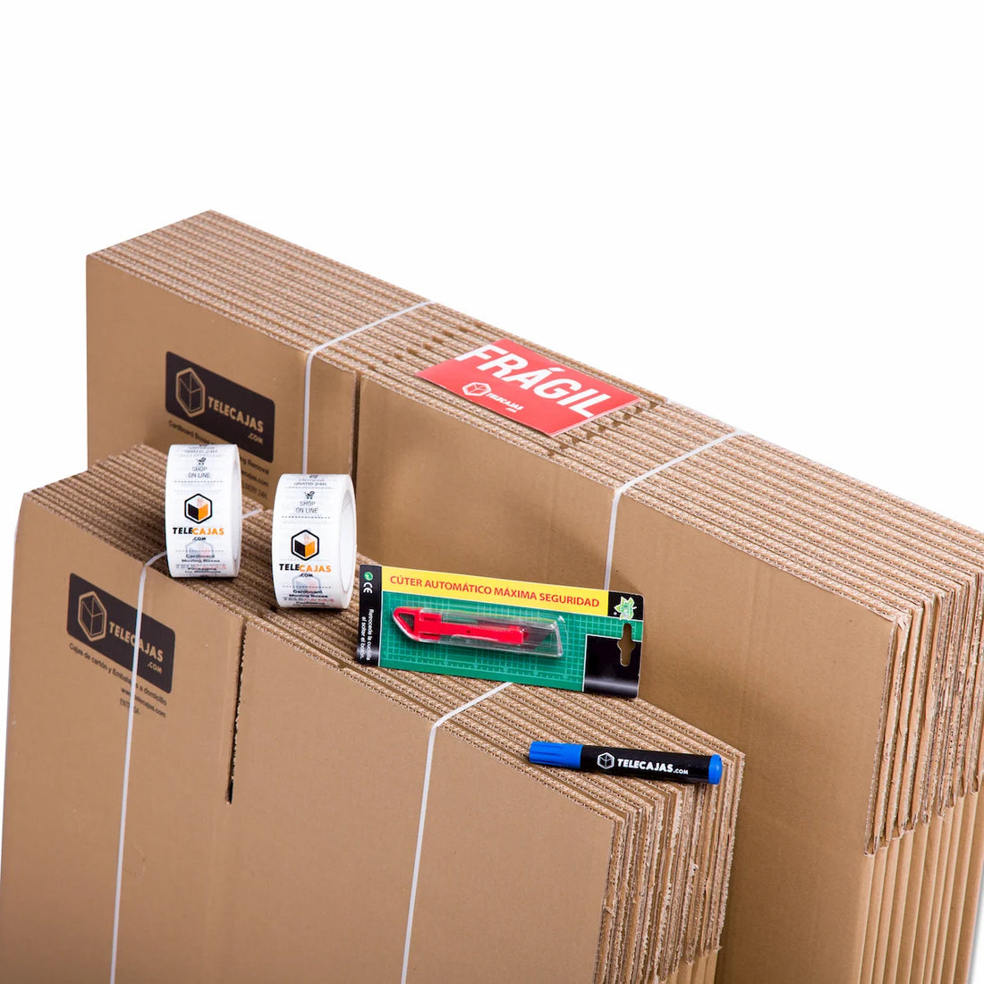 TELEBOXES | Single Moving Pack - Single or Student Apartment Apartment (1 room) | Includes boxes and all necessary packaging