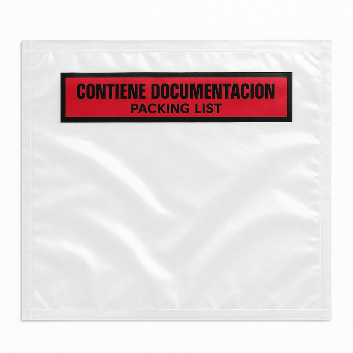 1000 Packing List | Exterior: 175x132 mm | Interior: 165x122 mm | A4 Doblado en 4 | Sobres Contiene Documentación | Pack de 1000 Bolsas