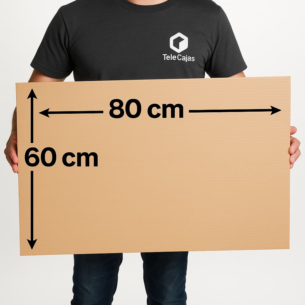 Plancha de cartón kraft 80x60 cm ideal para manualidades, proyectos escolares o refuerzo de embalajes.