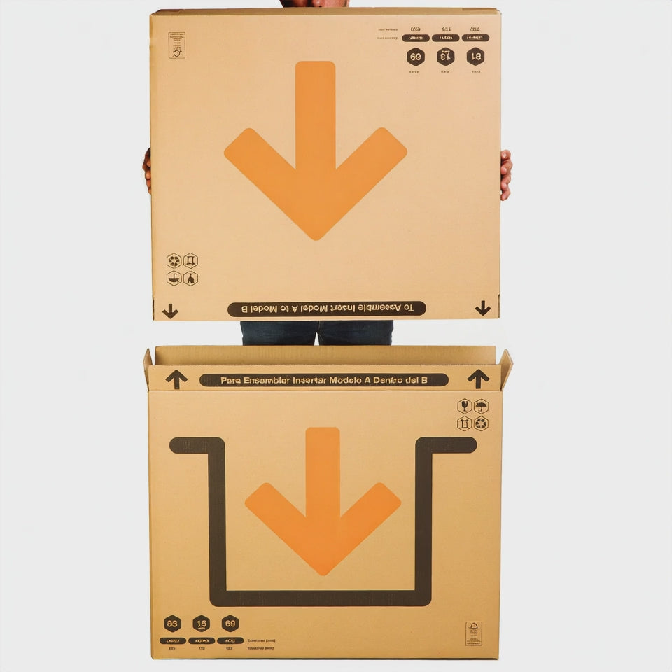 Caja Cuadros Grandes Telescópica y Robusta: Televisores Planos, TV | Hasta 55' pulgadas