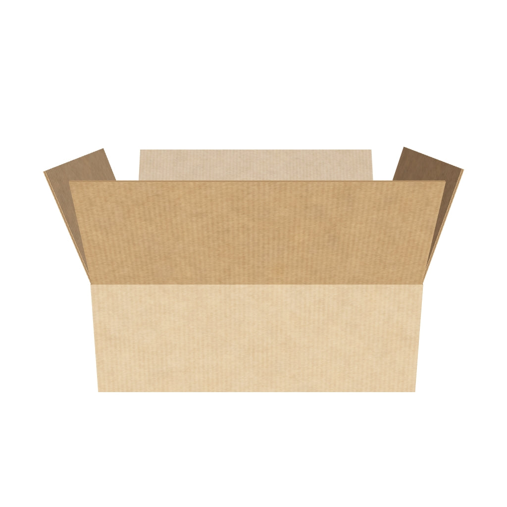 Caja de cartón rectangular 55x40x20 cm en 3D