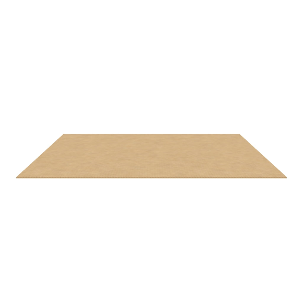 Plancha de cartón kraft ondulado 80x60 cm 4 mm en 3D