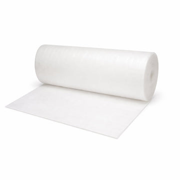 Foam en rollo de 2 mm, medidas 50 cm x 10 m, fabricado en espuma de polietileno para embalaje y protección.